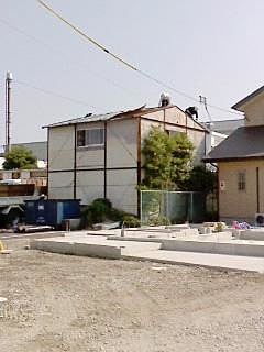 屋根材撤去作業